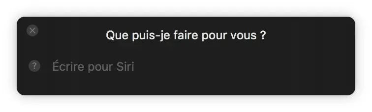 Astuce : comment discuter avec Siri à l'écrit sur Mac