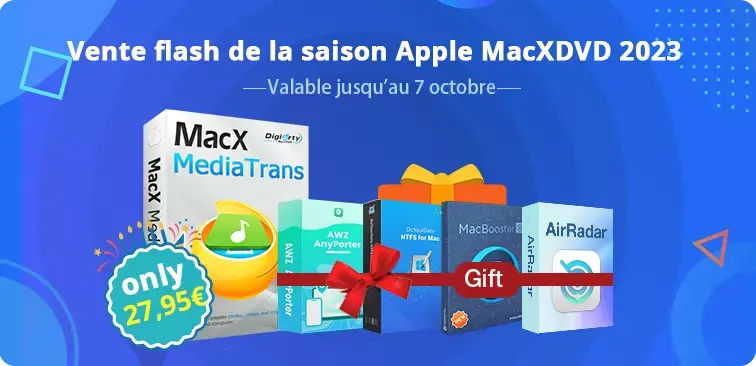 4 logiciels offerts avec MacX MediaTrans (27€95 -88%), qui sauvegarde l'iPhone