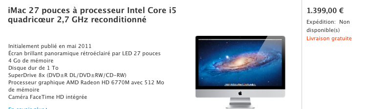 Pourquoi les iMac du Refurb s'arrachent tous les matins