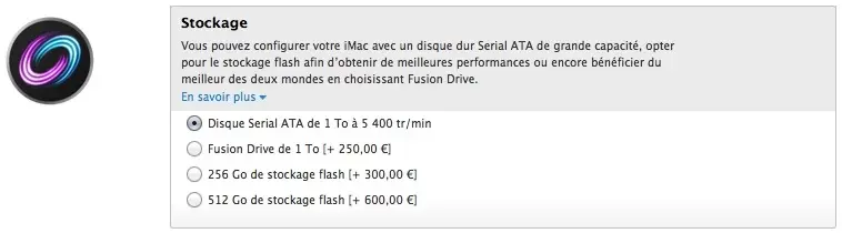 L'iMac propose des options SSD au prix de l'or