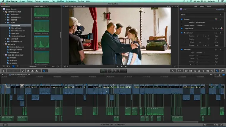 Le film français "Fou d’amour" vante les mérites d'un montage 100% Final Cut Pro (témoignage)