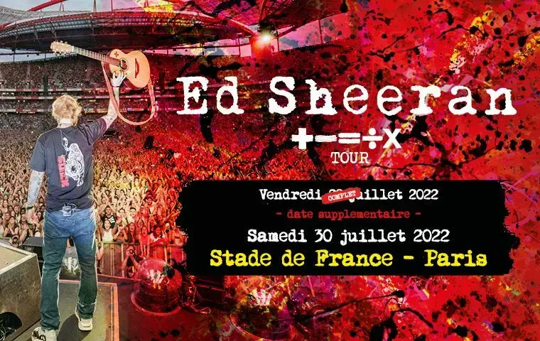 Stade de France : pour le concert d’Ed Sheeran, un smartphone sera obligatoire !