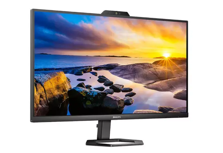 Un nouveau moniteur 27pouces 1440p USB-C avec une webcam 5MP intégrée chez Philips