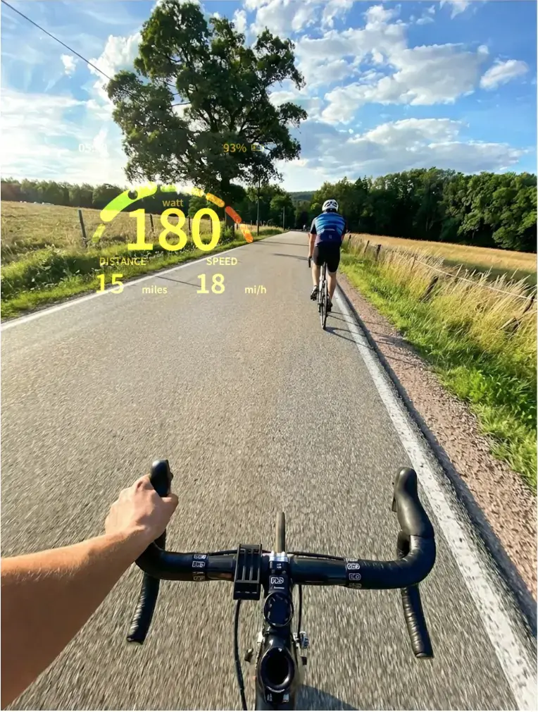 Affichez vos donn&eacute;es de v&eacute;lo avec les lunettes engo3 Cyclist