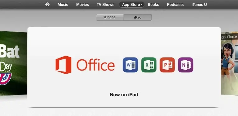 Apple et Microsoft mettent déjà largement en avant Office sur iPad