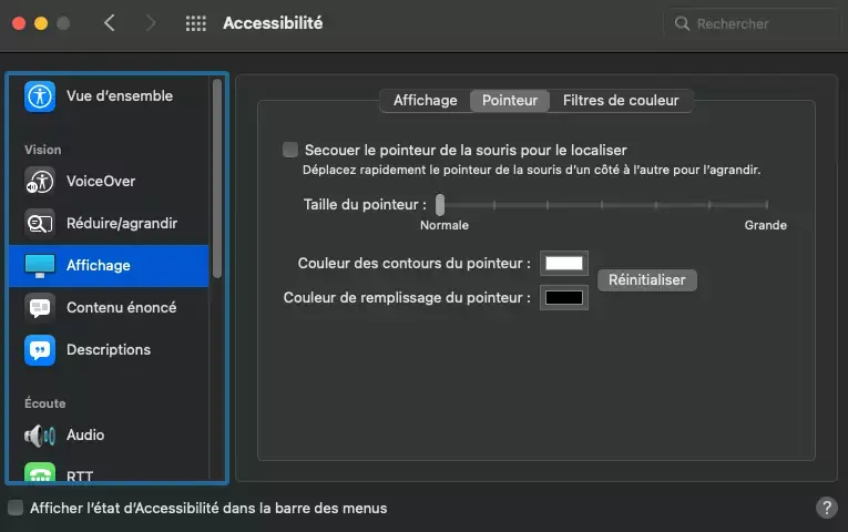 Monterey : le bug de la RAM (en partie) causé par la personnalisation du curseur de la souris