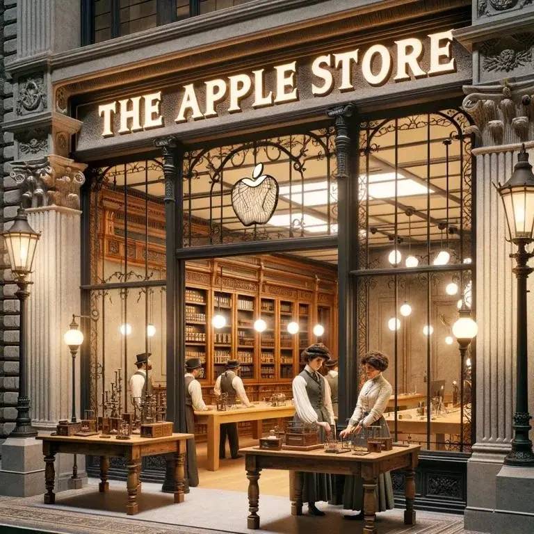 A quoi ressemblerait un Apple Store de 1900 ? Et en 2100 ? (photos)