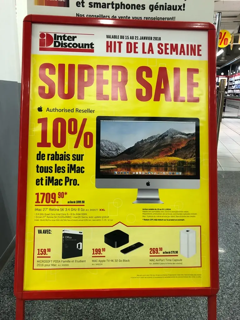 iMac Pro : après les USA, la Suisse offre de belles réductions !