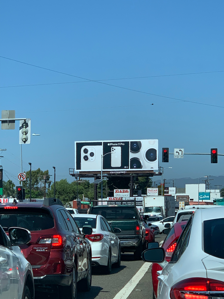 A Los Angeles, une pub bien trouvée pour le triple capteur de l'iPhone 11 Pro