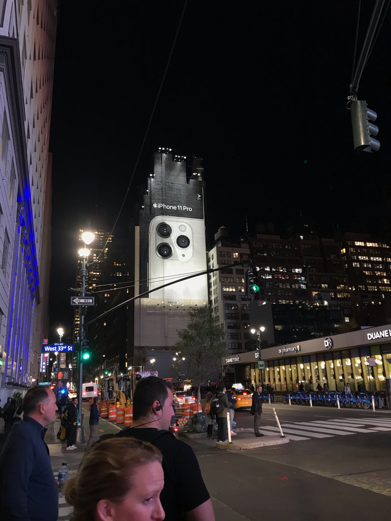 L'image du soir : l'iPhone 11 Pro s'affiche sur le Madison Square Garden