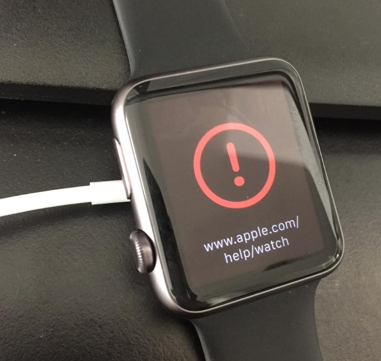 Insolite : l'Apple Watch peut aussi sévèrement planter (photo)