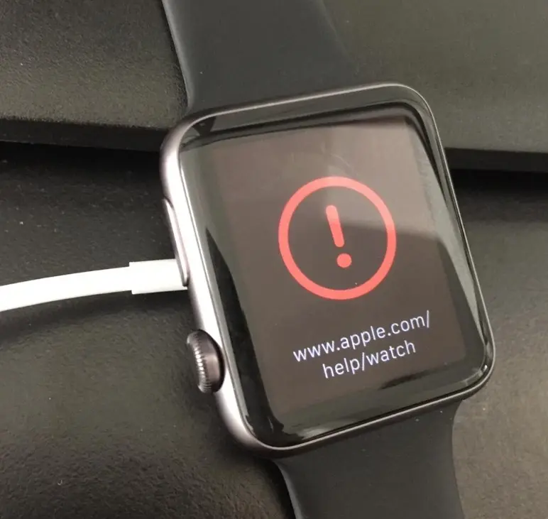 Insolite : l'Apple Watch peut aussi sévèrement planter (photo)