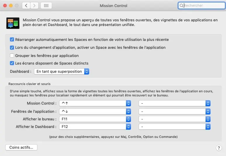 Astuce : comment retrouver Dashboard sur macOS Mojave