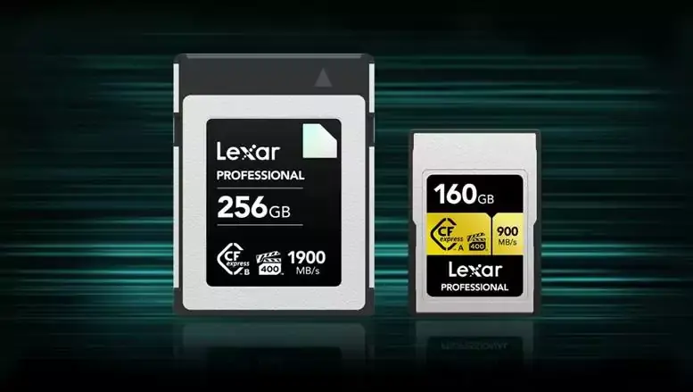 Des cartes CFExpress Type B atteignant 1900 Mo/s chez Lexar