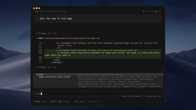 xAI lance Grok Build, son concurrent &agrave; Claude Code