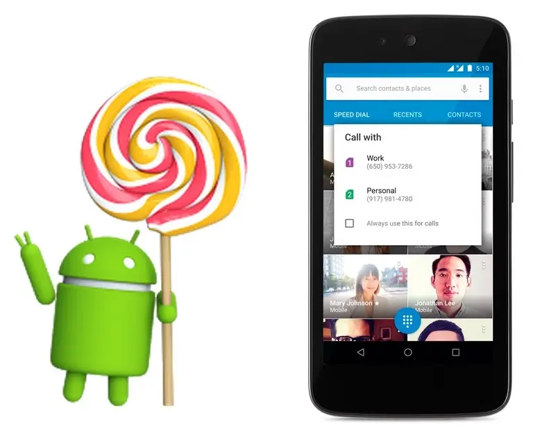 Google propose la première grande mise à jour d'Android Lollipop