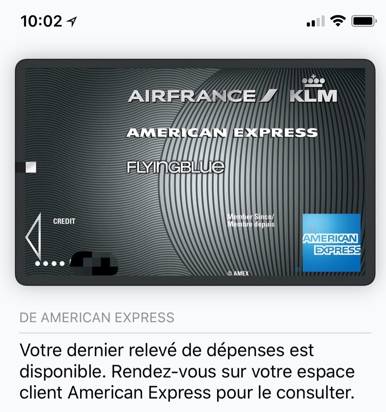 Les cartes American Express sont compatibles Apple Pay