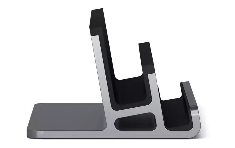 Un support vertical double pour iPhone/iPad et MacBook chez Satechi