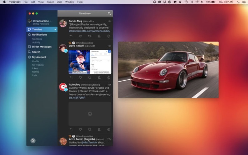 Tweetbot 3 : le client Twitter pour macOS évolue, et gagne un mode sombre