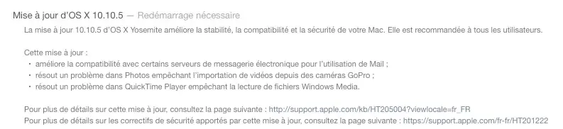 Une troisième beta pour OS X 10.10.5