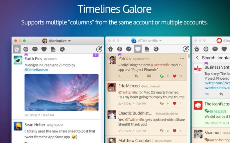 Twitterrific s'améliore et corrige quelques bugs sur Mac