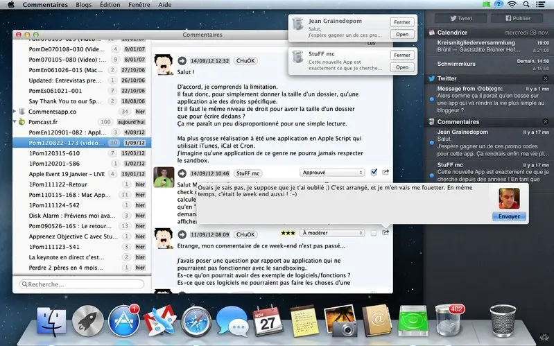 Commentaires : une app Mac pour gérer les commentaires sur WordPress