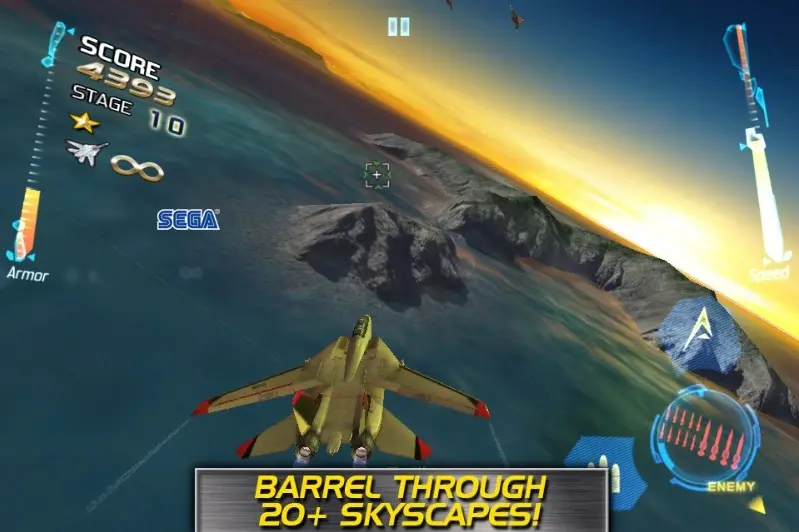 Les soldes pour le jeu aérien iOS After Burner Climax