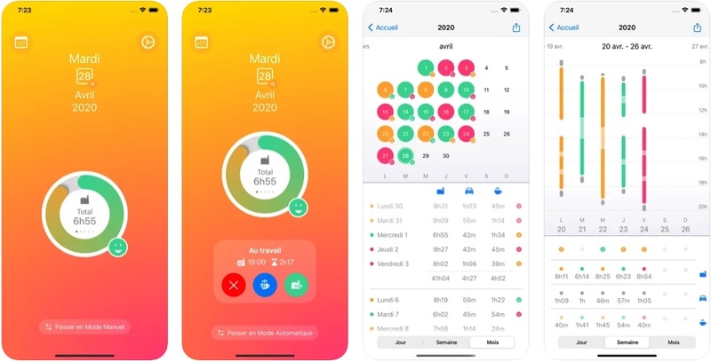 Illustration : Burnout Coach : une App pour enregistrer automatiquement le temps de travail sur iOS/iPadOS