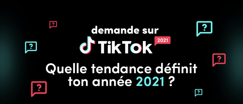 Illustration : TikTok publie aussi son best of 2021 (avec pleins de questions...)