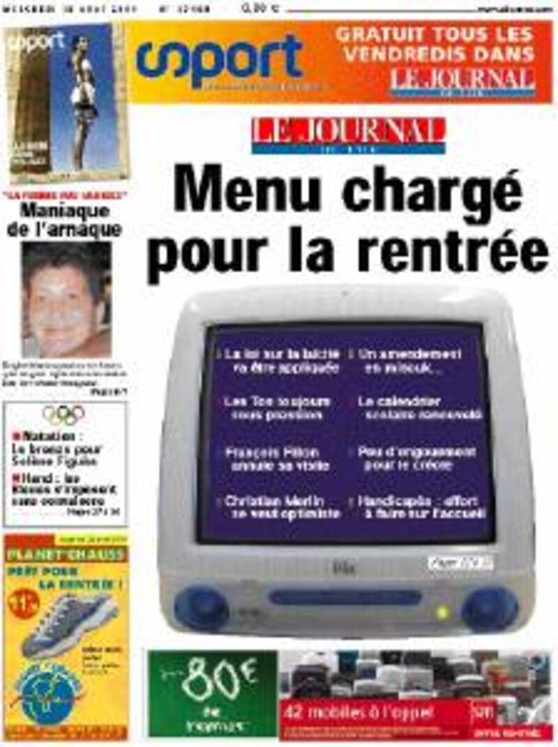 Illustration : Apple en une de la presse :-)