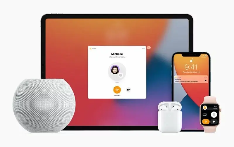 Des détails sur la fonction Intercom des HomePod