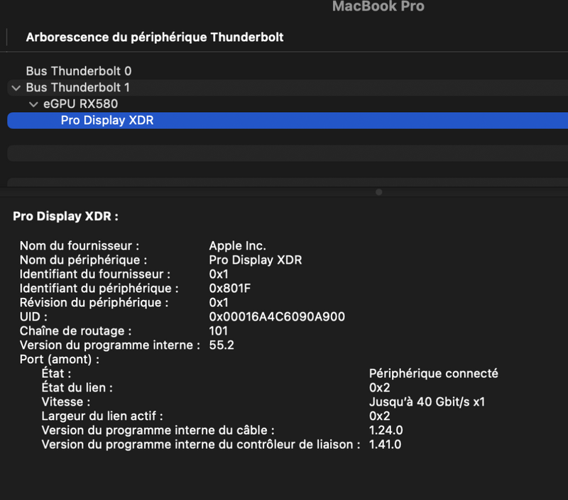 Illustration : Les Mac M1 gèrent les écrans 144Hz et passent à travers les eGPU