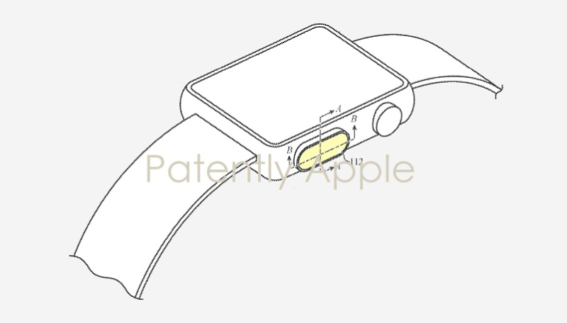 Brevet : une Apple Watch avec Touch ID sur le coté et une caméra sous l'écran