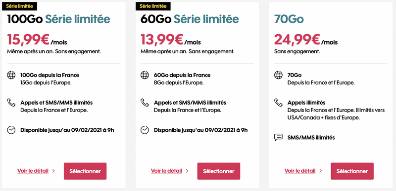 Illustration : Bons plans opérateurs : des offres sans engagement à partir de 11,99€ (de 60 à 200Go)