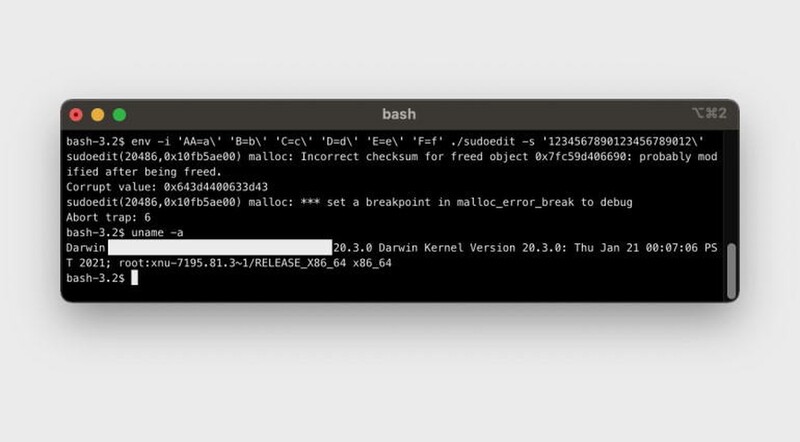 Illustration : Un énorme bug du "sudo" affecte macOS Big Sur