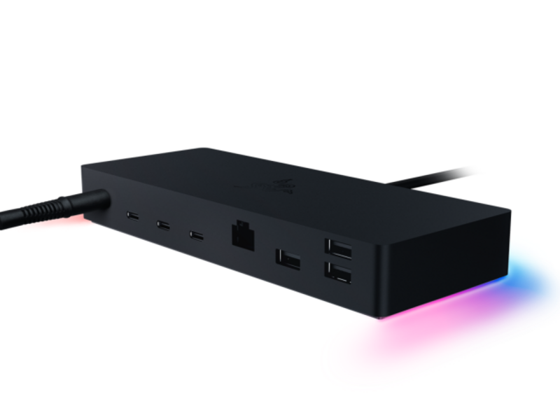 Illustration : Razer lance des Docks Thunderbolt 4 (avec des LED colorées, évidemment)