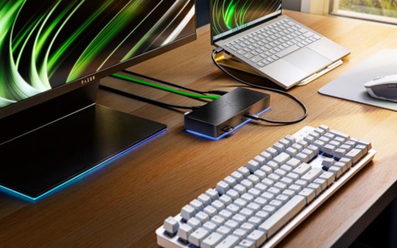 Illustration : Razer lance des Docks Thunderbolt 4 (avec des LED colorées, évidemment)