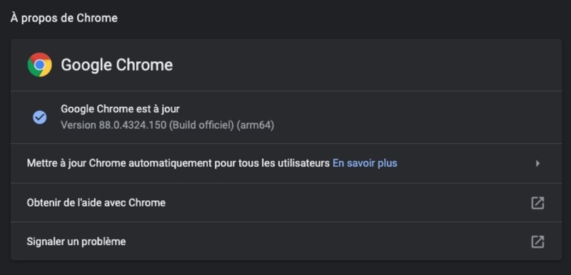 Illustration : La dernière mise à jour de Chrome comble une importante faille de sécurité