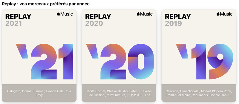 Illustration : Apple Music : la playlist "Replay 2021" est en ligne