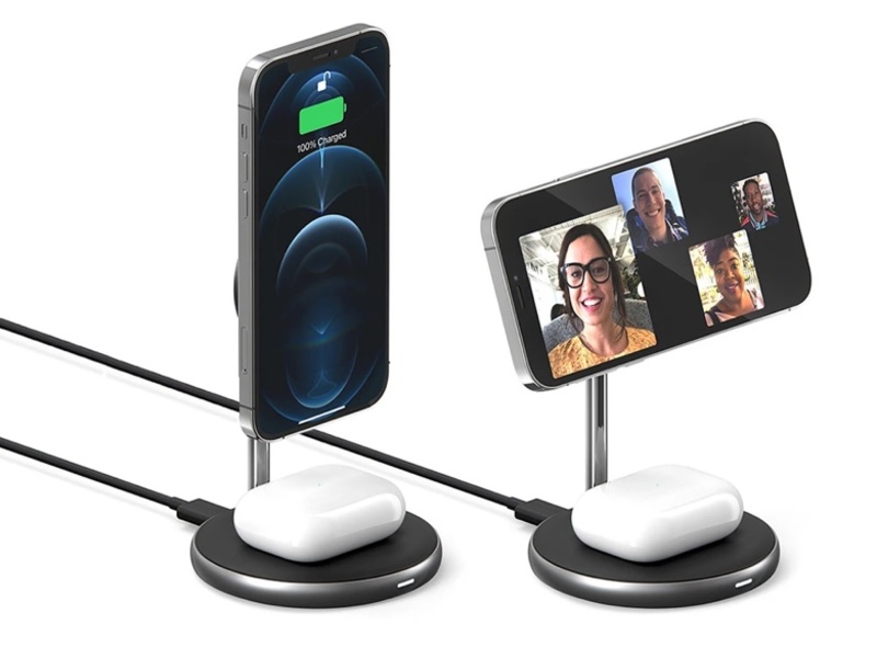 Illustration : Un chargeur sans fil 2-en-1 magnétique chez Hyper à 49$
