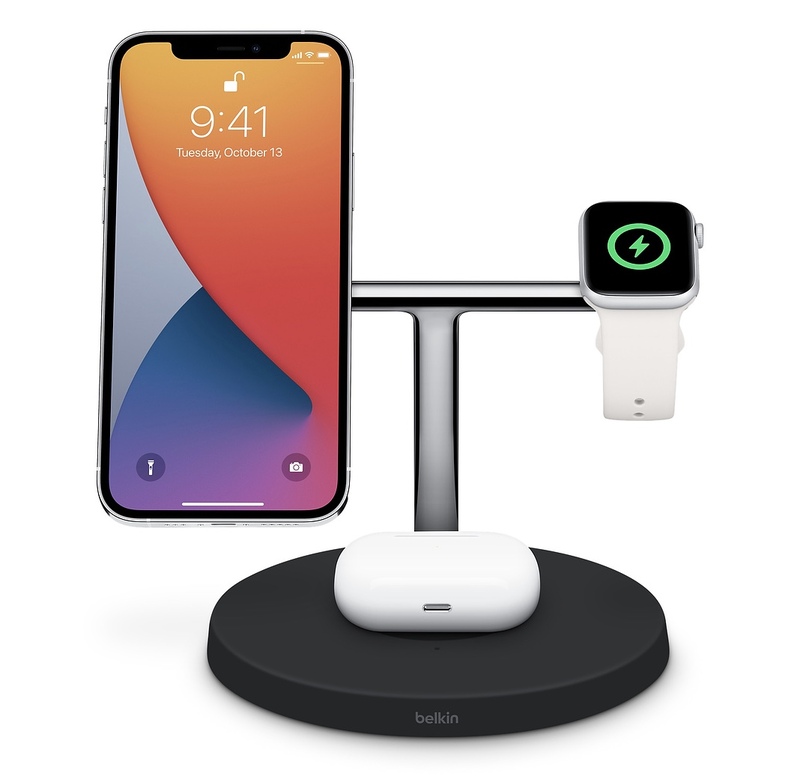 Illustration : MagSafe : la station de charge 3-en-1 de Belkin BOOST↑CHARGE PRO est dispo !