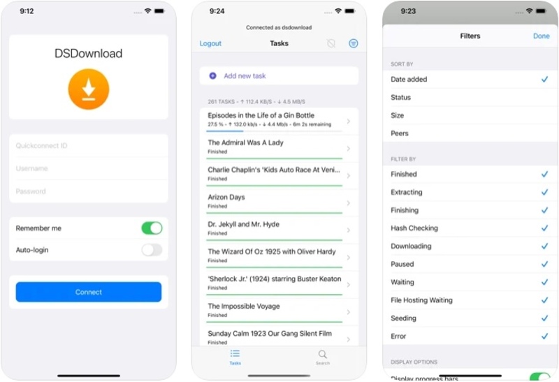 Illustration : DSDownload Station : l'outil de téléchargement pour les NAS Synology est dispo sur iOS