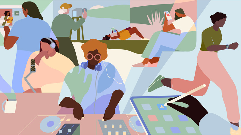 Illustration : Apple célèbre les femmes pendant un mois #WomenHistoryMonth