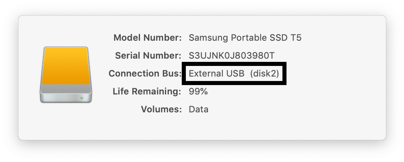 Illustration : Durée de vie des SSD : Lifespan estime l'usure des stockages flash sur macOS Big Sur