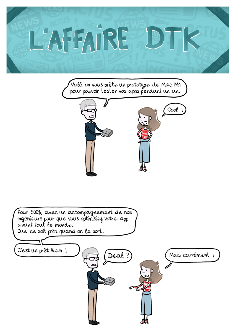 Illustration : Apple accuse réception des premiers DTK retournés (et envoie les bons d'achats de 500$)
