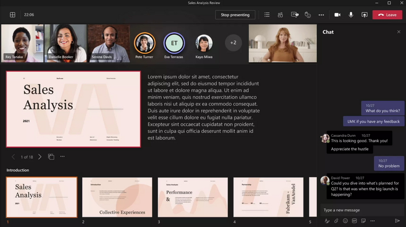 Illustration : Microsoft Teams se dote de nouveaux outils de présentation (+intégration PowerPoint)