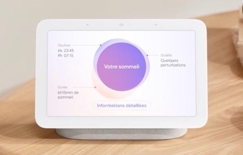 Le nouveau Google Nest Hub peut analyser le sommeil de l'utilisateur