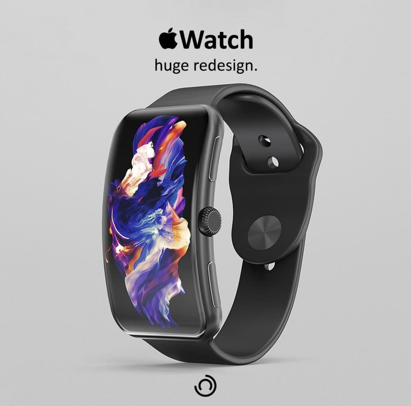 Illustration : Concepts : un coloris orange/ bronze pour l'iPhone, une Apple Watch incurvée
