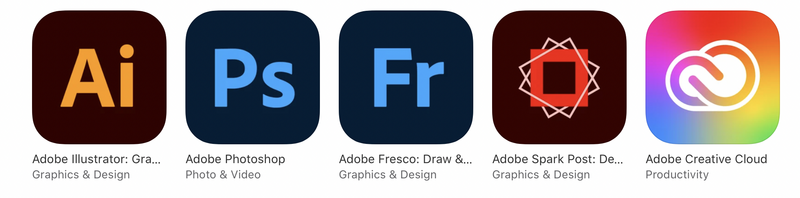 Illustration : Adobe : un pack " Photoshop, Illustrator, Fresco, Spark" pour iPad + maj de Fresco