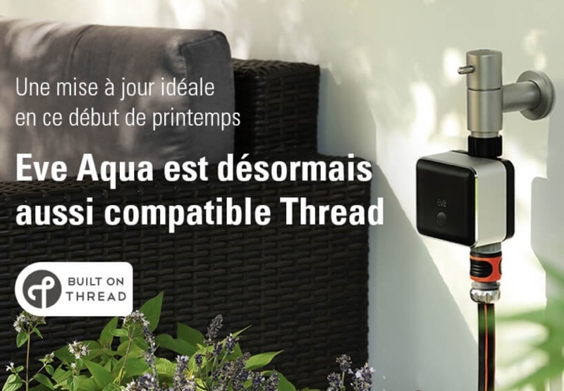 Illustration : L'Eve Aqua est désormais compatible avec le protocole Thread